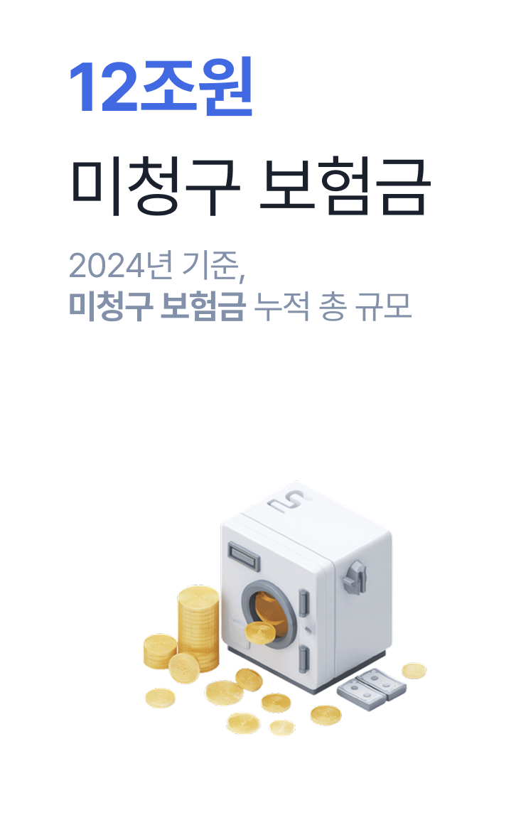 12조원 미청구 보험금