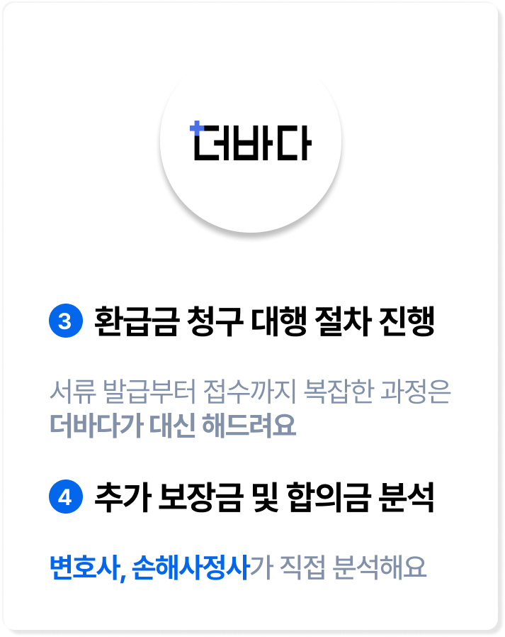 환급금 청구 대행 접수 진행